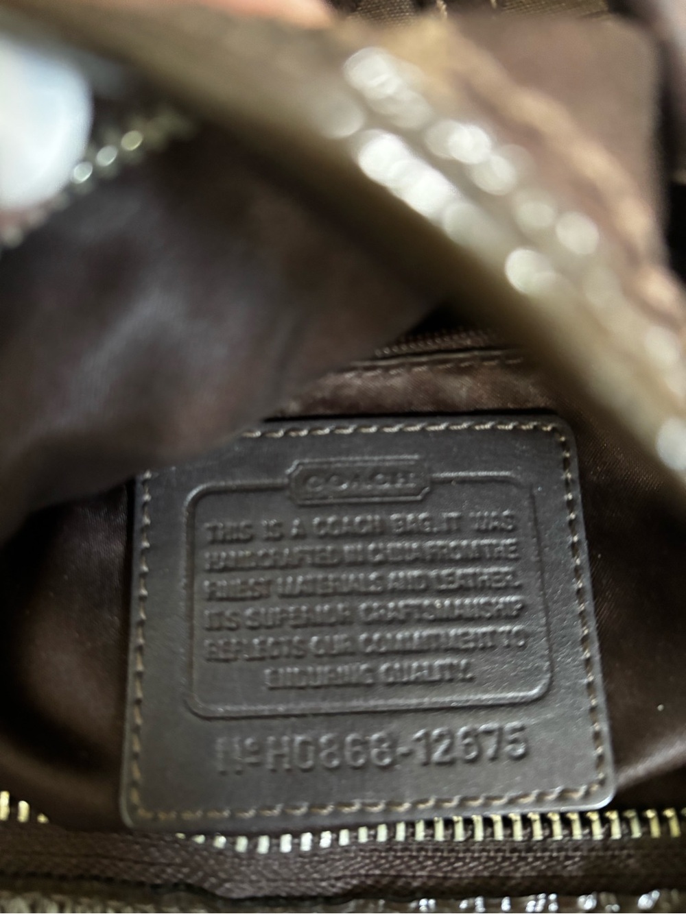 Vintage Coach Dark Brown SoHo Hobo - Picture 11 of 12